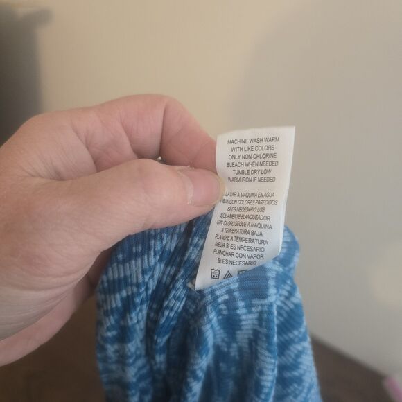 Vintage Y2K Miley Cyrus Max Azria Top Junior XL Animal Print Teal Burn Out - Picture 9 of 10